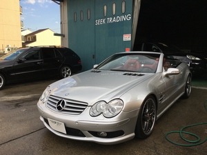 SL55AMG 修理で預かりました。